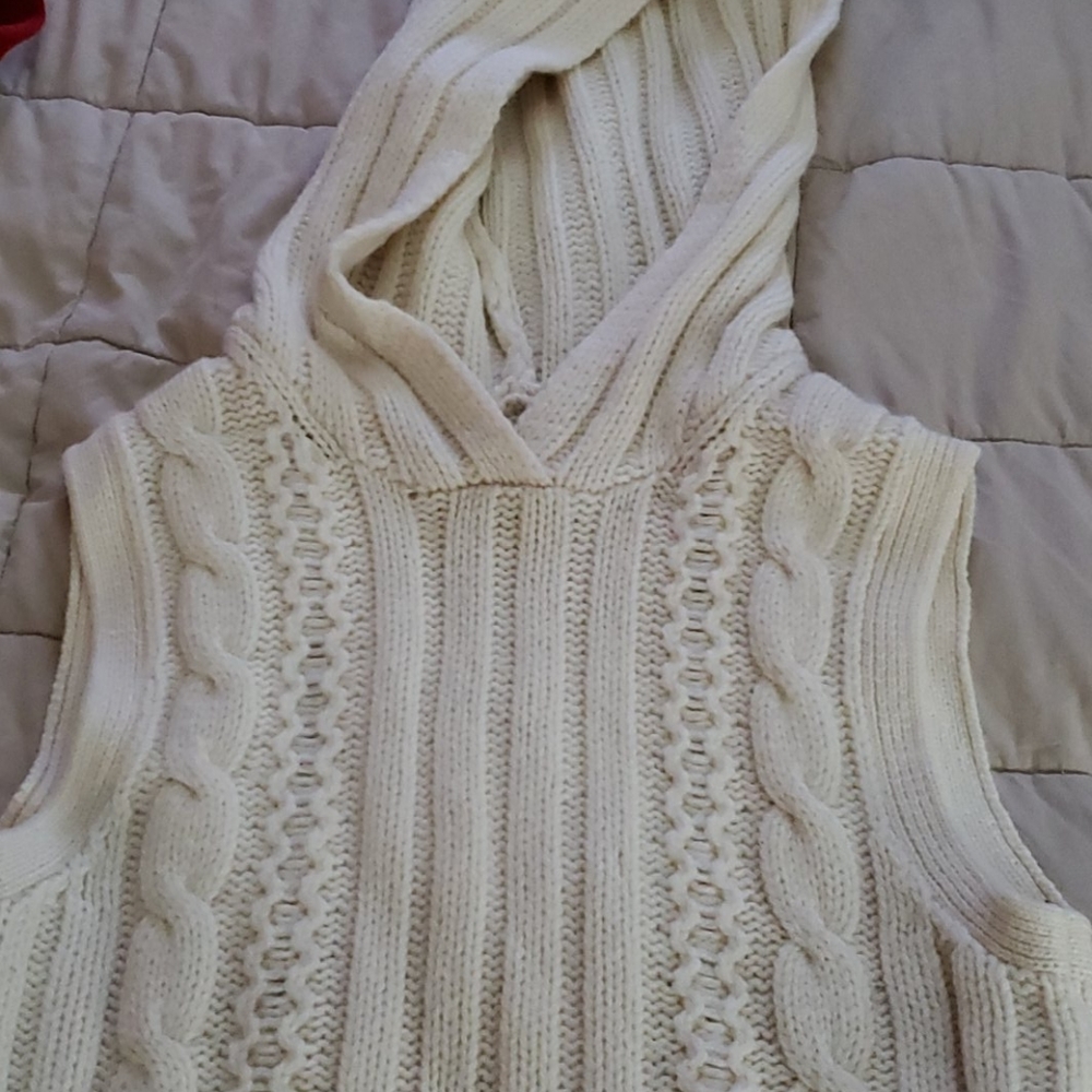 Banana republic hooded sweater vest